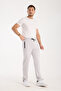 Men's Gray Adjustable Leg Relaxed Fit Diver Fabric Sweatpants - 7