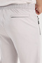 Men's Gray Adjustable Leg Relaxed Fit Diver Fabric Sweatpants - 6