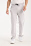 Men's Gray Adjustable Leg Relaxed Fit Diver Fabric Sweatpants - 4