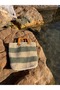 Daily Straw and Green Color Daily Beach Bag Summer Handbag Hand Knitted