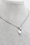 Stainless Steel Chain Evil Eye Glass Tiny Cute White Kitten Bijoux Necklace, Gift Necklace - 3