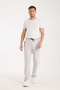 Men's Gray Adjustable Leg Relaxed Fit Diver Fabric Sweatpants - 8