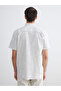 Regular Fit Short Sleeve Striped Men's Shirt - 4