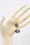 Handmade Eyelash Eye Figured Evil Eye Beaded Keychain, Evil Eye Gift Bag Ornament - 6