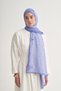 Luxe Floral Monogram Flush Shawl Lilac - 4