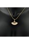 Steel Fan White Trend Model Gold Necklace - Gold - 2
