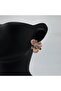 Special Series Steel Pink Stone Earrings - Gold
