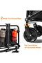 Collapsible Folding Wagon, Large Capacity, Heavy Duty, Portable, for Sports, Shopping, Camping - 7