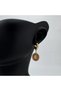 Steel Aura Model Vintage White Stone Gold Earrings - Gold