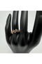 Stone Detail Gold Ring - Gold - 2