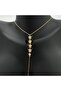 Steel Gold Stone Star Model Y Necklace - Gold - 2