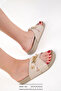 Beige Women's Slippers 20703 - 2