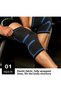 Worthwhil 1Pcs Elastic Knee Pads Black-Green Sportsman Knee Brace Knee Bandage Biker Knee Pad - 3