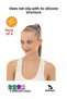 4 Pack Silicone Non-Slip Athlete Hair Band Non-Slip Hair Clip 4 Different Colors Hair Elastic - 5