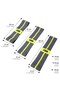 Squat Band Pilates Fitness Hip Resistance Rubber Exercise Rubber Loop Band Gray-Yellow - 4