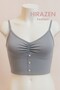 Hirazen Fashion Fit Cut Rib Crop - 2