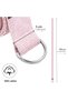 Pastel Pink Yoga Belt, Natural Cotton 184 Cm, Ideal for Yoga and Pilates, Pastel Pink Yoga Strap - 3