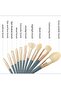 10-Piece Soft Feather with Bag, Makeup Brush Set Foundation, Blush, Loose Powder, Eye, Lip Brush Set - 5