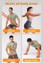 Resistance Band-35 Kg- Muscle Building Rubber Fitness Pilates Cross Training Band Purple - 6