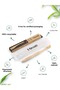 Creamy Natural Bamboo Vegan Toothbrush - Medium (medium Hard) + Stainless Steel Tongue Cleaner - 4