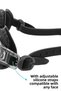 Swimming Goggles with Ear and Nose Plugs, Fabric Cap, Set of 4, Swimming Pool and Sea Goggles - 3