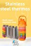 430 ml Steel Thermos with Straw and Strap Water Bottle That Makes You Love Mathematics -430Ml-Ffvgn30031 - 3
