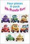 Cute Vehicles First Puzzle Colorful Car, Tractor, Truck, Tow Truck Wood Puzzle 4 Piece Set of 8