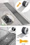 Multi-purpose drain strainer and bathroom drain strainer hair catcher strainer 12 cm * 4 meters