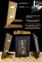 إطار 20x20 - إطار مربع - إطار Mdf أسود - إطار مربع 20x20 - 3
