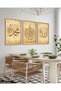 Allah Muhammed Ayetel Kursi 3 Piece Wooden Framed Painting Act - 3