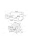 - Velvet Elastic 3 3 1 1 Seat Cover Set |   Sofa Cover |   Sofa Bed Cover Case - 2
