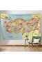 Wall Covering Detailed Current Turkey Map Quality Canvas Wall Tapestry-4046 - 2