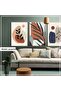 Digital Printed Metal Framed Real Glass 3-Piece Table - Aulletta