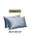 طقم وسائد ديكور مخملية مكون من قطعتين تصميم متين - 50x30 سم - 3