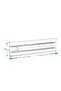 2Pcs Adjustable Non-Adhesive Lockable Clear Drawer Divider Plastic Organizer Organizer - 2