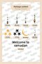 Ramadan Decorations, Ramadan Bear Glass and Wall Sticker Set, Welcome Ramadan Sticker Set - 4