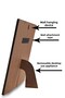 3 قطع إطار 20x20 - إطار مربع - إطار أسود MDF - مجموعة إطارات صور متعددة - 3