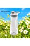 Water Bottle, Water Container with Strainer, Plastic Water Bottle, Water Bottle, 730 ml Transparent/Gray