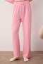 Pembe Kalp Nakışlı Fitilli Yumuşak Tuşe Kışlık Örme Pijama Takımı THMAW26PT00094 - 4