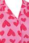 Pembe %100 Pamuklu Kalp & Leopar Desenli Gömlek-Pantolon Örme Pijama Takımı TBBAW26AI00017 - 7