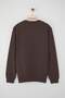 Brown Regular/Normal Cut Inside Fleece/Warm Sweatshirt Tmnaw21Sw1208 - 5