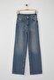 Mavi Yüksek Bel Orta Esnek Wide Leg Palazzo Jeans TWOAW26JE00084 - 5