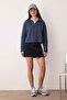 Indigo Selanik/Triko Görünümlü Fermuarlı Yaka Regular/Normal Kalıp Örme Sweatshirt TWOAW22SW0732