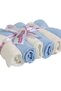 100% Cotton Set of 6 Newborn Baby Towel Mouth Wipes - 2