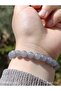 Gray Quartz Natural Stone Women's and Men's Bracelet - 2