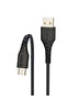 كابل شحن سريع USB A إلى Type C للهواتف المحمولة بطول 1 متر قماشي لأجهزة iPhone15/16 وAndroid - 4