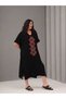 Rochie oversize din viscoză brodata - 2