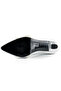 Abby Silver Satin Burma Stone Pointed Toe Goblet Heeled Evening Dress Shoes - 6