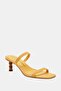 The Leilei Women's Yellow Heeled Slippers - 3