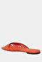 The Halie Interwined Slide Women's Red Cross-Strapped Slippers - 5